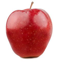 Plakat Red apple isolated on the white background