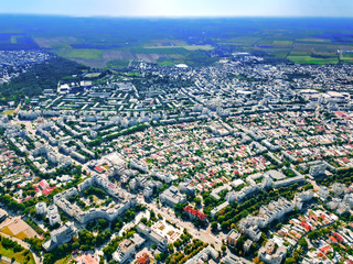 Beautiful Aerial View Of Braila City Romania Europe