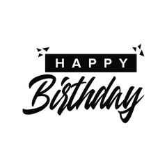 Birthday Sign Typography