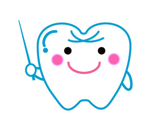 指示棒を持った歯