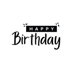 Birthday Sign Typography
