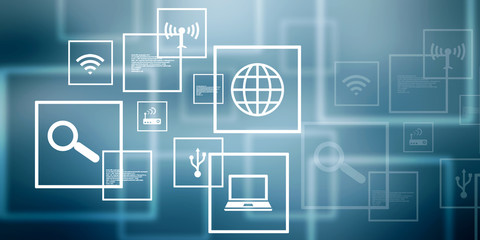 Digital Abstract technology background,2d illustration