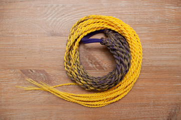 Obraz premium Hair ornament - afro-elastic from colored synthetic fiber