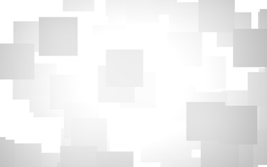 White abstract background. Misty backdrop with grey squares. 3D illustration