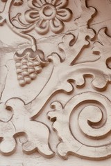 ornament with grape texture background