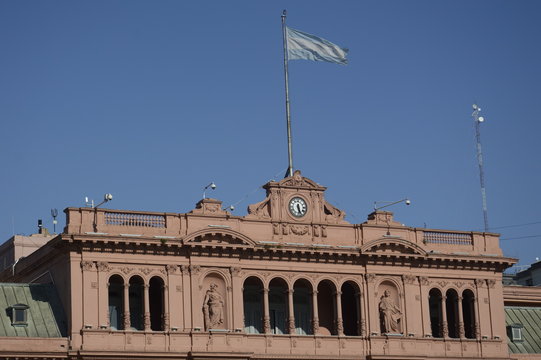 View of the Casa Rosada in Buenos Aires