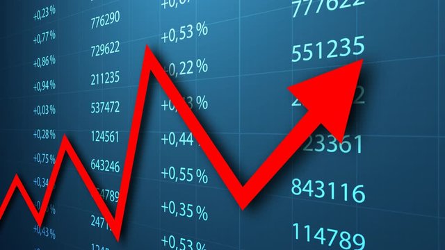 video, tabellone, grafico, freccia, economia, finanza, processare, dati, 4k	