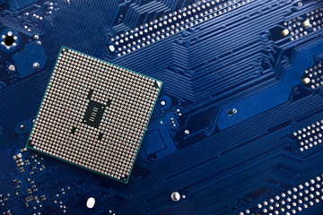 Circuit board. Technology background. Central Computer Processors CPU concept. Motherboard digital...