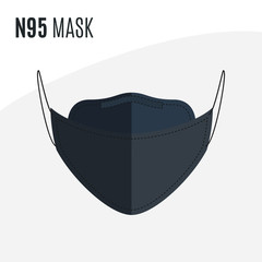 Face Mask Vector Illustration Background