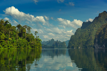 Cheow Lan lake in Thailand