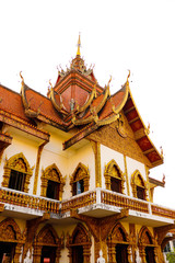 A beautiful view of buddhist temple at Chiang Mai, Thailand.
