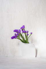 vase and flowers minimalist arranged