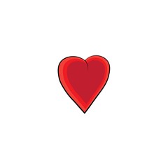 heart logo icon vector