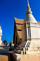 A beautiful view of buddhist temple at Chiang Mai, Thailand.