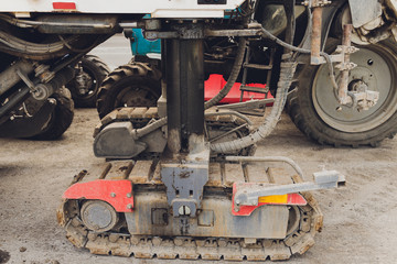 Flexible pavements, the upper layer of asphalt a construction aggregate with a bituminous binder.
