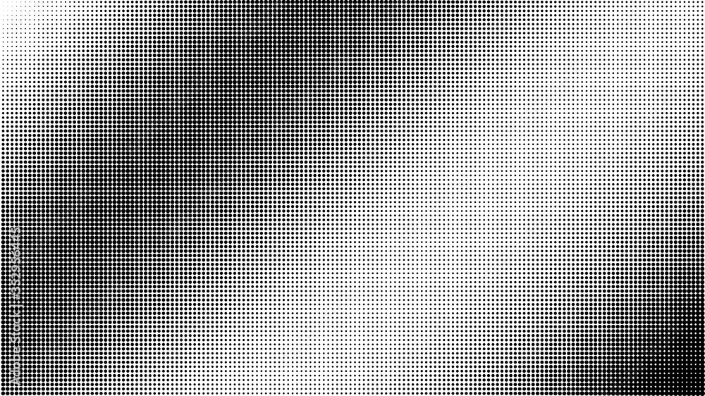 Poster halftone vector background. gradient vintage dots background. abstract texture with black particles.