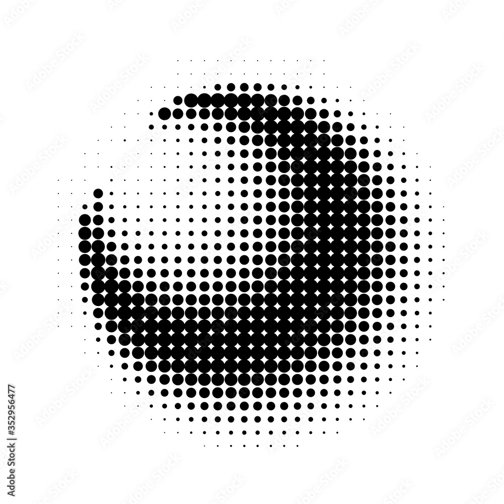 Poster halftone circle. vector vintage gradient dots background. abstract texture with black particles.