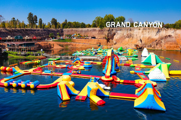 A beautiful view of Grand Canyon Water Park at Chiang Mai, Thailand.