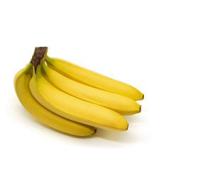 bananas on a white background