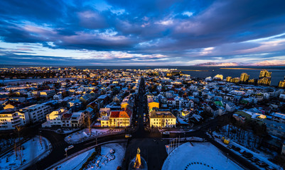 Iceland, Reykjavík Cityscape - obrazy, fototapety, plakaty