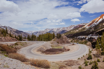 Curvy mountain road