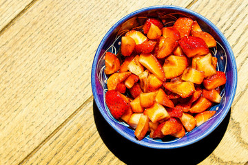 Strawberries with balsamic vinegar