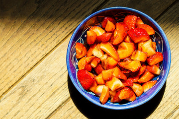 Strawberries with balsamic vinegar