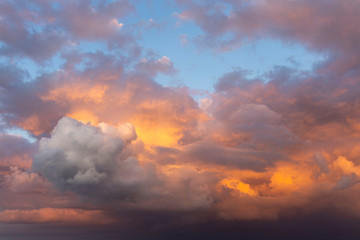 Fototapeta na wymiar Cloudscape Cloud Sunset white clouds sky 