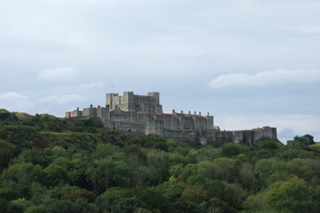 Fototapeta na wymiar Dover Castle England Landschaft Wald