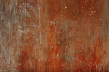 Abstract Watercolor Hand Painted Art Background in Terra Cotta, Rust, and Earthy Brown Raster