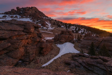 Sunrise on Bison Peak © bwolski