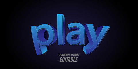 Editable text with 3D effects themed young and strong, used for promotional boards, banners and posters of young people.