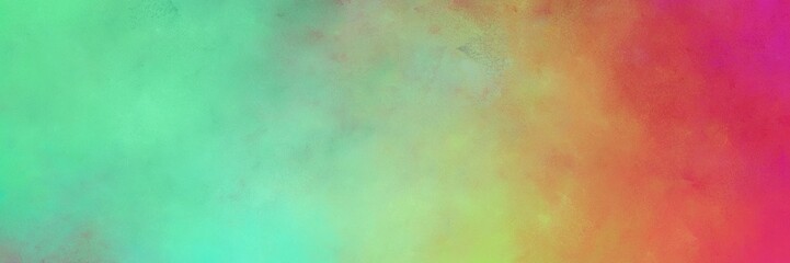 beautiful vintage abstract painted background with dark sea green and moderate red colors and space for text or image. can be used as horizontal header or banner orientation