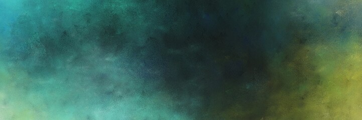 beautiful vintage texture, distressed old textured painted design with dark slate gray and medium aqua marine colors. background with space for text or image. can be used as horizontal background