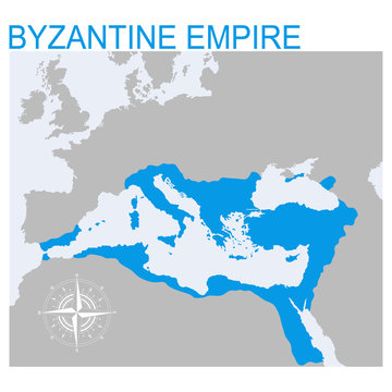 vector map of the Byzantine Empire for your design
