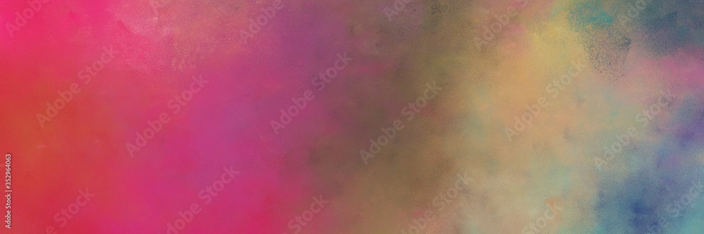 Poster beautiful abstract painting background texture with moderate red, moderate pink and rosy brown colors and space for text or image. can be used as horizontal header or banner orientation