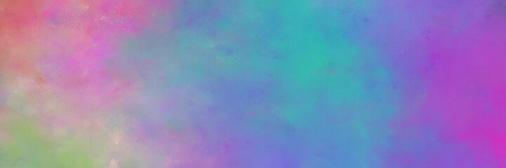 beautiful vintage abstract painted background with light slate gray, light sea green and pale violet red colors and space for text or image. can be used as horizontal background texture