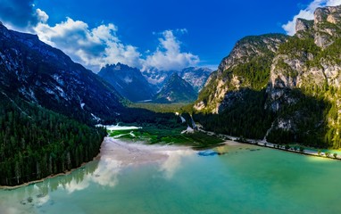 Fototapeta na wymiar Mountain landscape in Dolomiten, Italy
