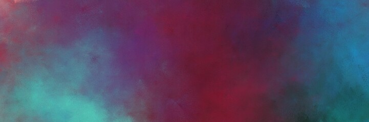 beautiful old mauve, cadet blue and teal blue colored vintage abstract painted background with space for text or image. can be used as postcard or poster