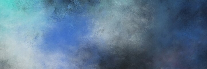 beautiful dark slate blue and dark slate gray colored vintage abstract painted background with space for text or image. can be used as header or banner