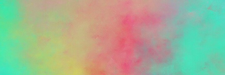 beautiful abstract painting background graphic with rosy brown and medium aqua marine colors and space for text or image. can be used as postcard or poster