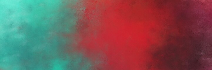 beautiful old mauve and medium aqua marine color background with space for text or image. vintage texture, distressed old textured painted design. can be used as horizontal header or banner