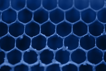 Honeycomb in a classic blue color. The 2020 trend.