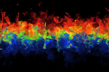 Fototapeta na wymiar abstract colorful background black and rainbow colors