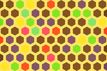 seamless pattern with honeycombs
