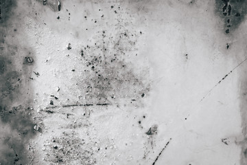 Patchy gray gradient texture metal background, toned