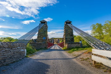 Fototapeta premium An Amazing Old Suspension Bridge