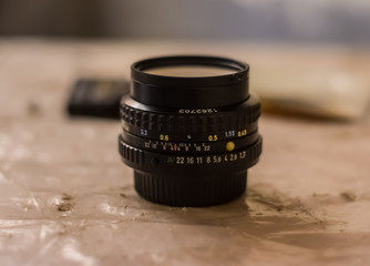 old camera lens