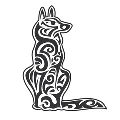 Vector pet Dog  stylized vector illustration for logo  and print  isolated on white