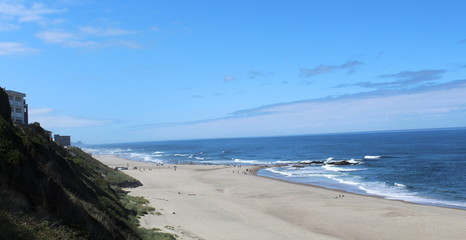 Fototapeta na wymiar view of the beach, sea and sky